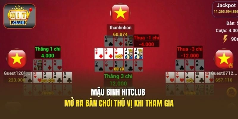 Mậu Binh HITCLUB - Học Cách Xếp Chi, Lật Ngược Thế Bài 1 Mậu Binh HITCLUB mở ra bàn chơi thú vị khi tham gia